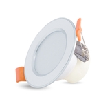Đèn LED Âm trần Downlight đổi màu 3W Viền Bạc AT10 ĐM 60/3W RẠNG ĐÔNG