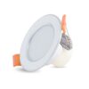 Đèn LED Âm trần Downlight đổi màu 3W Viền Bạc AT10 ĐM 60/3W RẠNG ĐÔNG 1