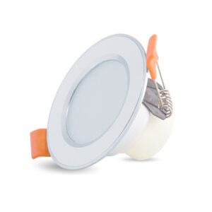 Đèn LED Âm trần Downlight đổi màu 3W Viền Bạc AT10 ĐM 60/3W RẠNG ĐÔNG