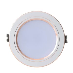 Đèn LED Âm trần Downlight Đổi màu 9W Viền Vàng AT10 ĐM 90/9W RẠNG ĐÔNG