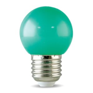 Bóng đèn LED BULB tròn 1W màu xanh lá A45G 1W RẠNG ĐÔNG