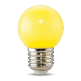 Bóng đèn LED BULB tròn 1W màu vàng A45Y 1W RẠNG ĐÔNG
