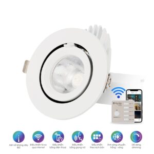 Đèn LED Âm trần Downlight Xoay góc 100/9W AT18.BLE 100/9W RẠNG ĐÔNG