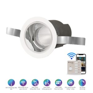 Đèn LED Âm trần Downlight Xoay góc 60/7W AT18.BLE 60/7W RẠNG ĐÔNG