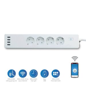 Ổ cắm thông minh điều khiển từ xa bằng wifi P E04 10A.WF RẠNG ĐÔNG